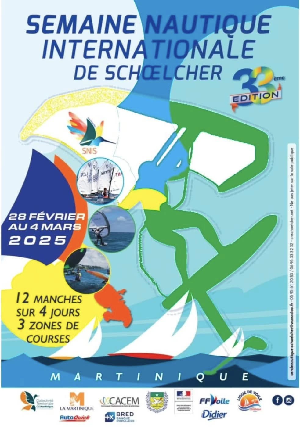 Affiche de la Semaine Nautique Internationale de Schœlcher