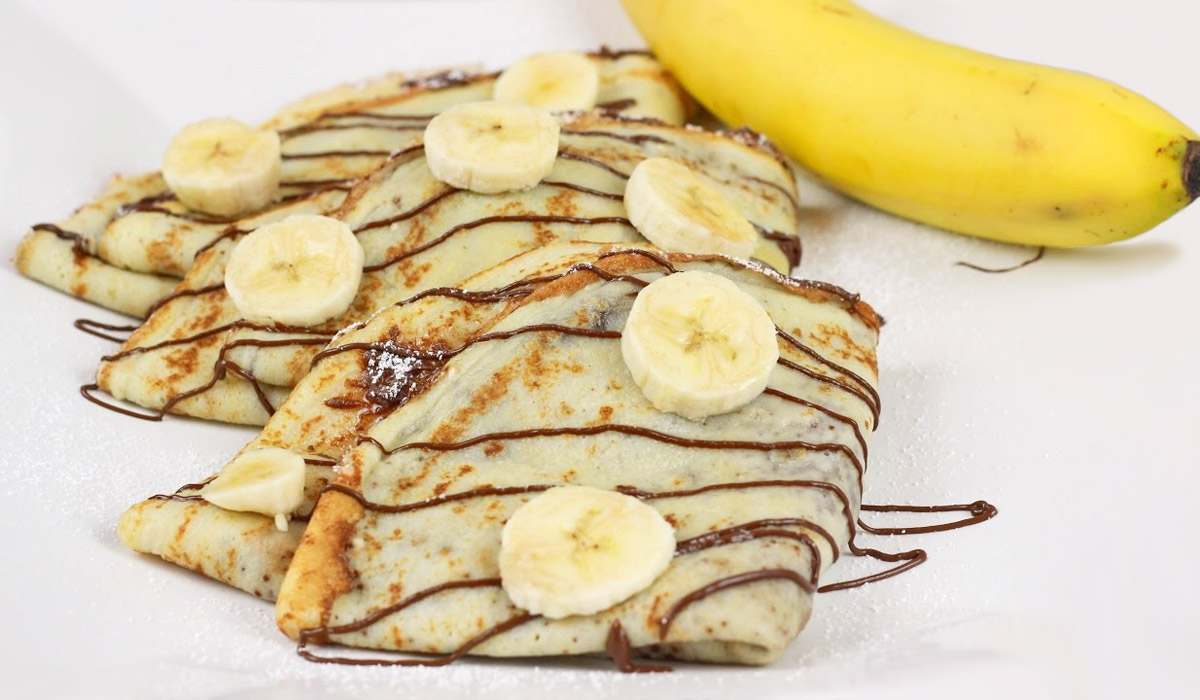 Crêpes a la banane et au nutella