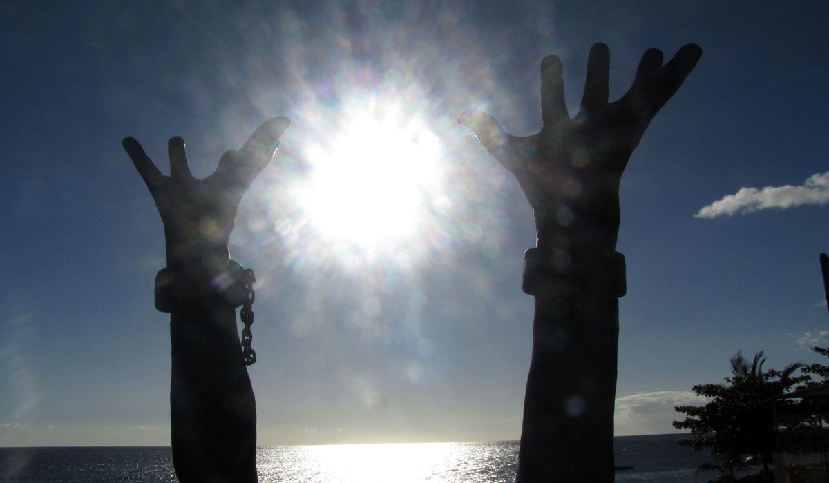 Monument en commémoration de l'esclavage au Prêcheur